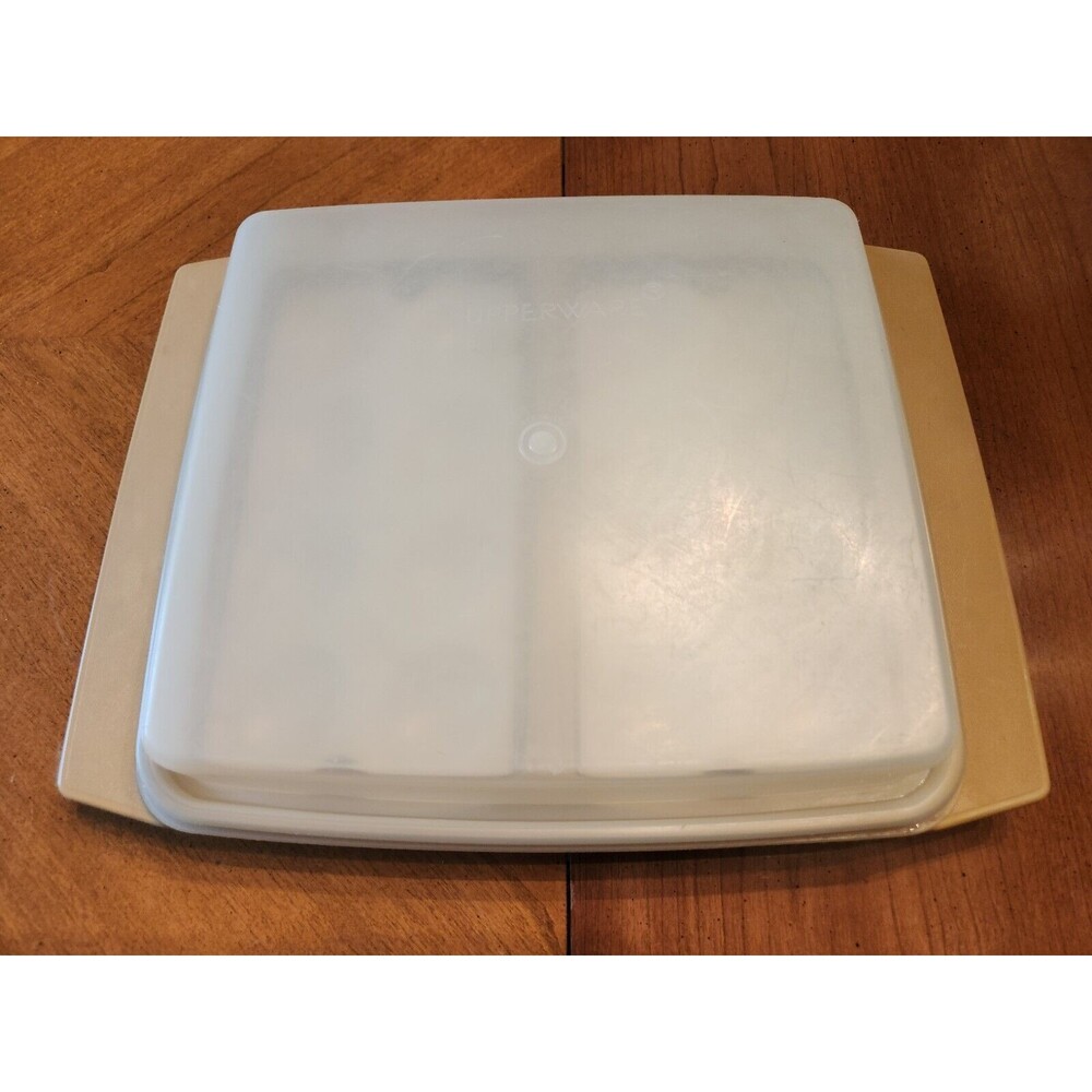 Vintage Tupperware ~ Deviled Egg Tray ~ Keeper Container ~ Beige Color 723-3